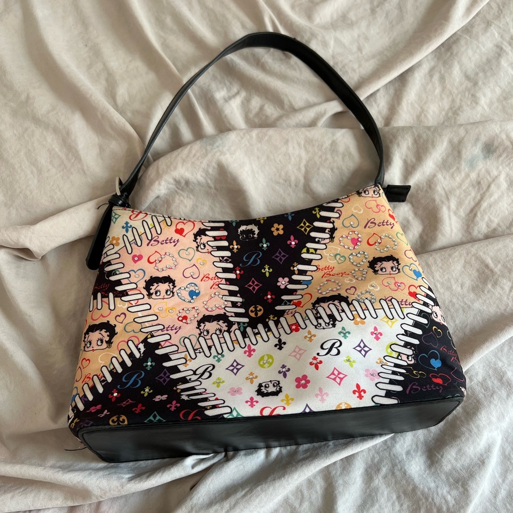 Betty Boop Y2K Print Multicolored Shoulder Bag
